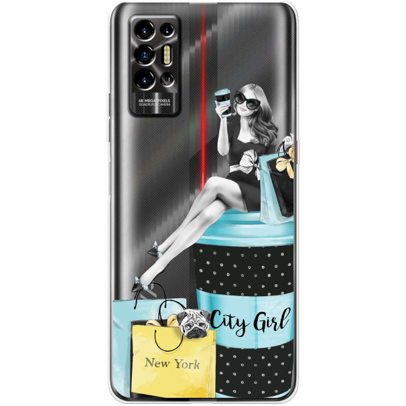 Прозрачный чехол BoxFace Tecno POVA 2 City Girl