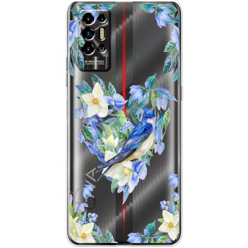 Прозрачный чехол BoxFace Tecno POVA 2 Spring Bird