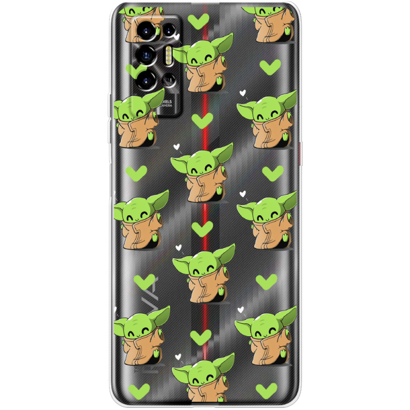 Прозрачный чехол BoxFace Tecno POVA 2 Pattern Baby Yoda