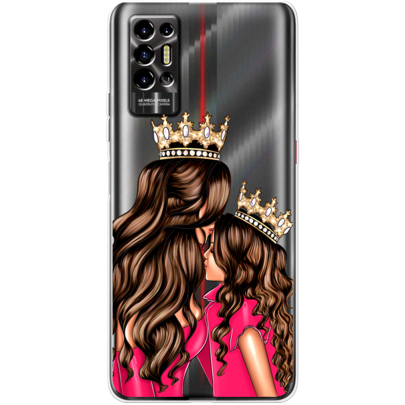 Прозрачный чехол BoxFace Tecno POVA 2 Queen and Princess