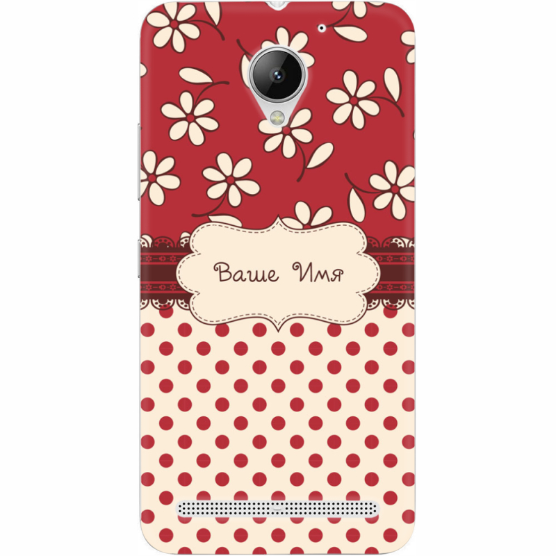 Чехол Uprint Lenovo C2 Power K10a40 Именной Polka Dots