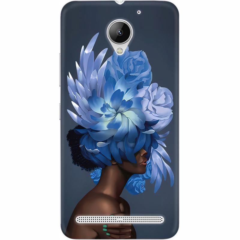 Чехол Uprint Lenovo C2 Power K10a40 Exquisite Blue Flowers