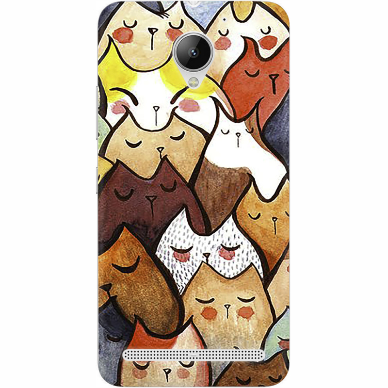 Чехол Uprint Lenovo C2 Power K10a40 Sleepy Cats