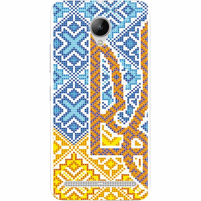 Чехол Uprint Lenovo C2 Power K10a40 Тризуб Вишивка