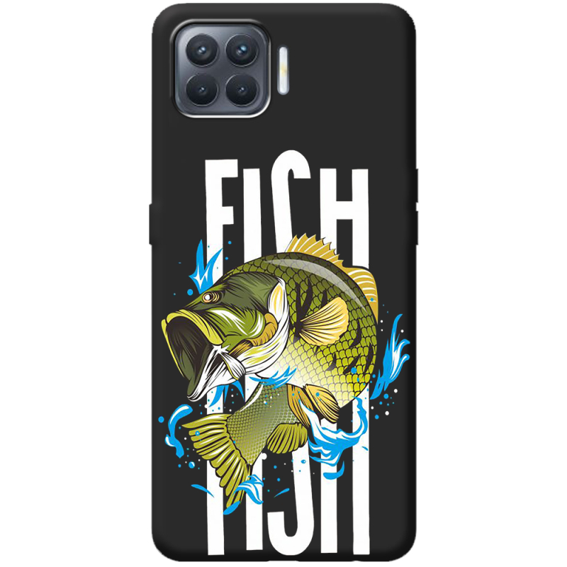 Черный чехол BoxFace OPPO Reno4 Lite Fish