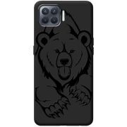 Черный чехол BoxFace OPPO Reno4 Lite Grizzly Bear