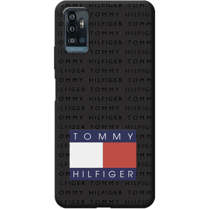 Черный чехол BoxFace ZTE Blade A71 Tommy Print