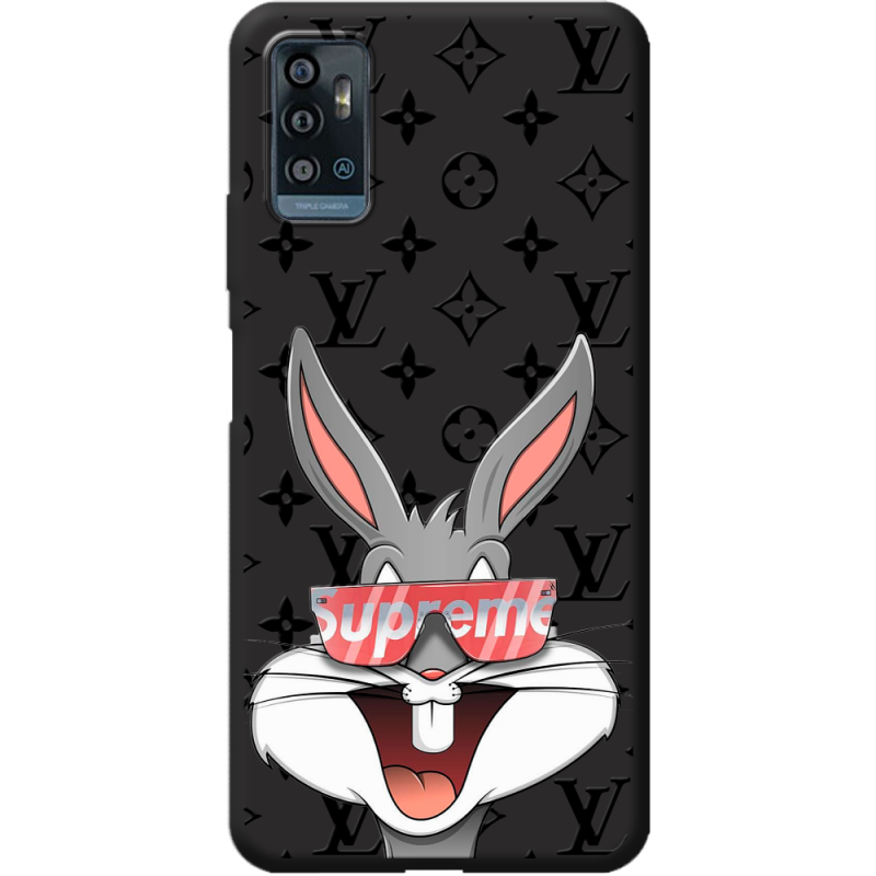 Черный чехол BoxFace ZTE Blade A71 looney bunny