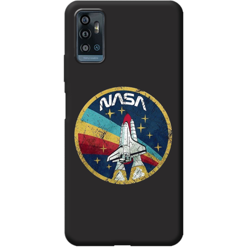 Черный чехол BoxFace ZTE Blade A71 NASA