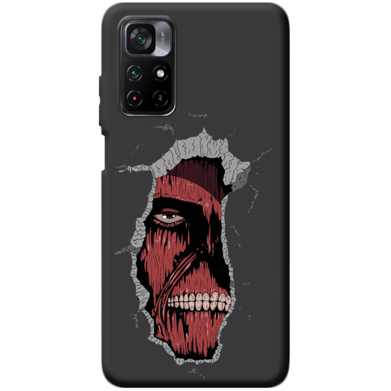 Черный чехол BoxFace Poco M4 Pro 5G Нападение на Титана