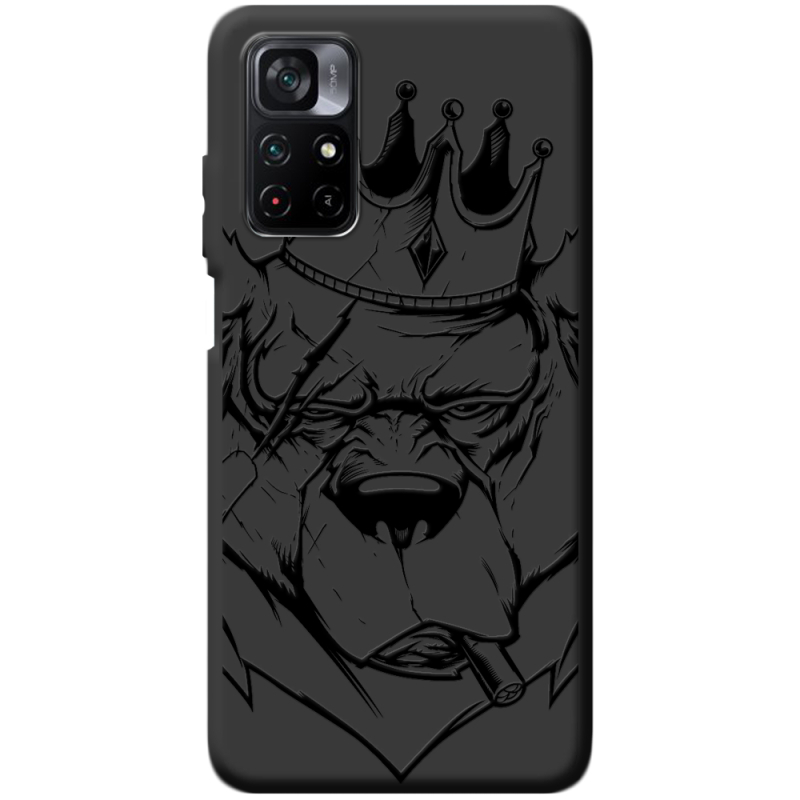 Черный чехол BoxFace Poco M4 Pro 5G Bear King