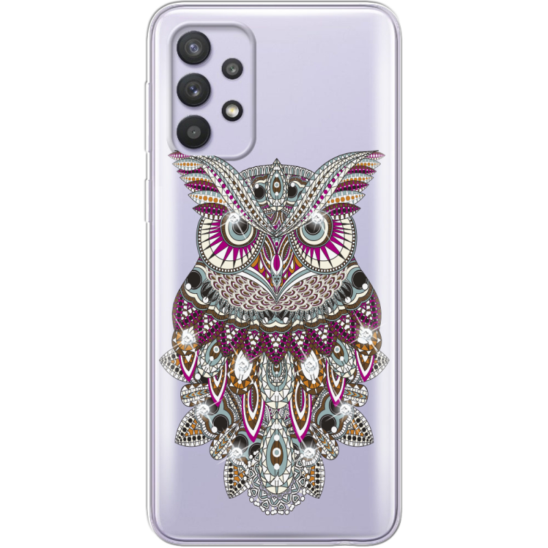 Чехол со стразами Samsung Galaxy A33 (A336) Owl