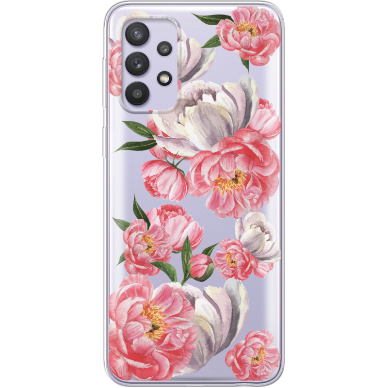 Прозрачный чехол BoxFace Samsung Galaxy A33 (A336) Peony Watercolor Style