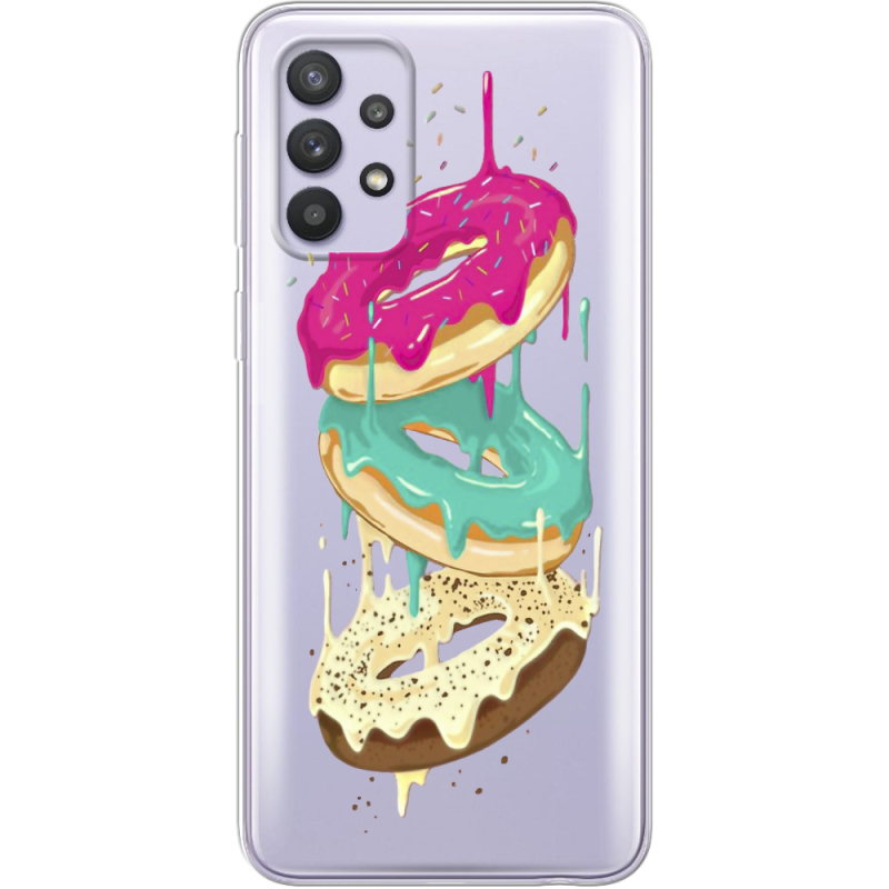 Прозрачный чехол BoxFace Samsung Galaxy A33 (A336) Donuts