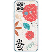 Чехол BoxFace OPPO A15/A15s Line Flowers