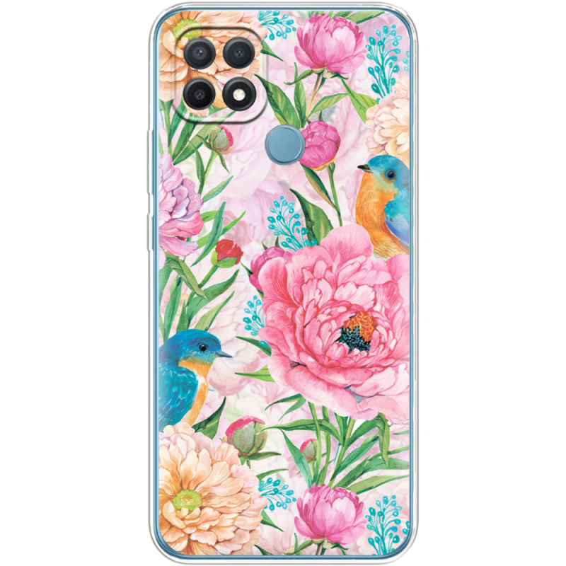 Чехол BoxFace OPPO A15/A15s Birds in Flowers