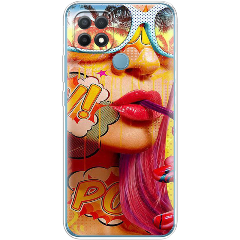 Чехол BoxFace OPPO A15/A15s Yellow Girl Pop Art