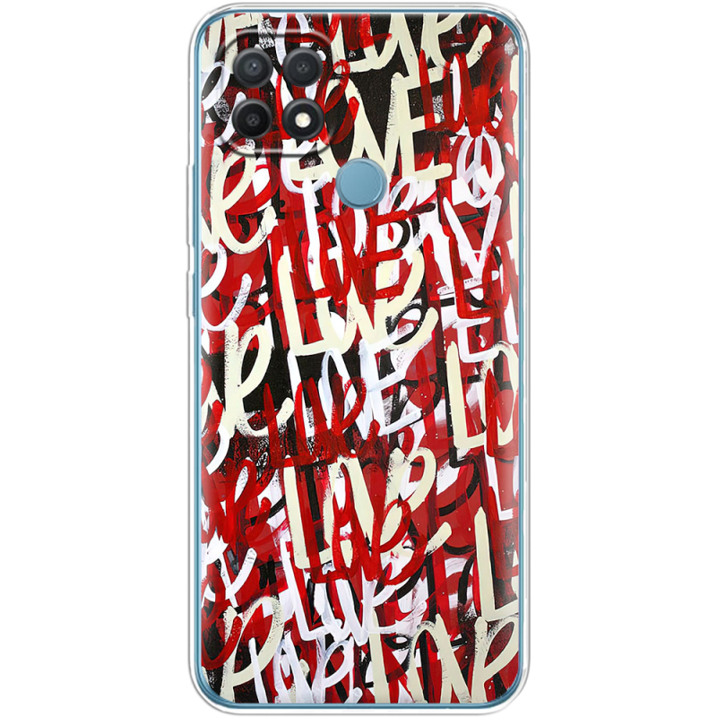 Чехол BoxFace OPPO A15/A15s Love Graffiti