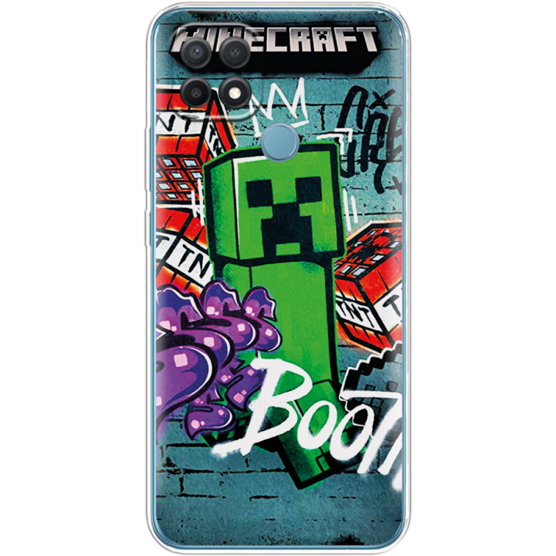 Чехол BoxFace OPPO A15/A15s Minecraft Graffiti