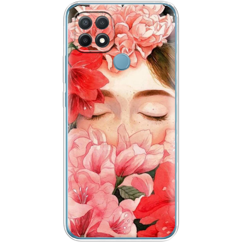 Чехол BoxFace OPPO A15/A15s Girl in Flowers