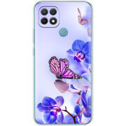 Чехол BoxFace OPPO A15/A15s Orchids and Butterflies