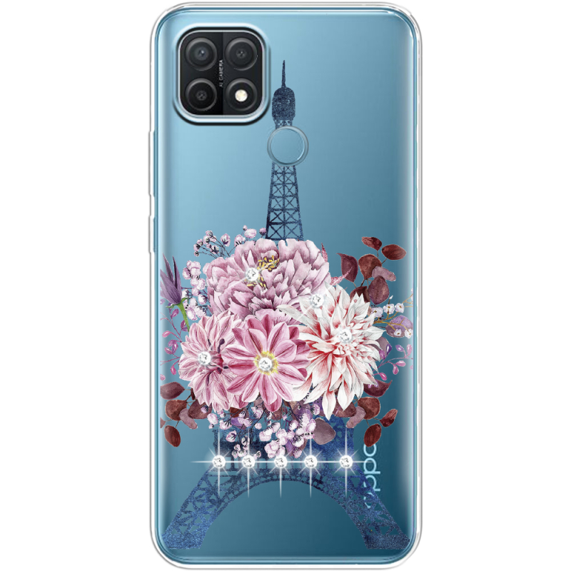 Чехол BoxFace со стразами BoxFace OPPO A15/A15s Eiffel Tower