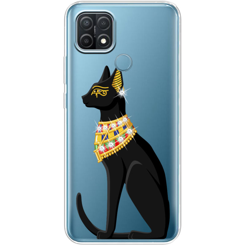 Чехол BoxFace со стразами BoxFace OPPO A15/A15s Egipet Cat