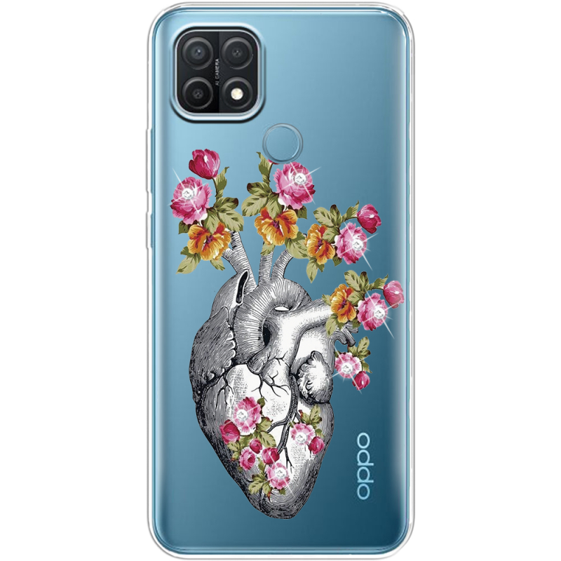 Чехол BoxFace со стразами BoxFace OPPO A15/A15s Heart