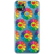 Прозрачный чехол BoxFace OPPO A15/A15s Hippie Flowers