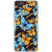 Прозрачный чехол BoxFace OPPO A15/A15s Butterfly Morpho