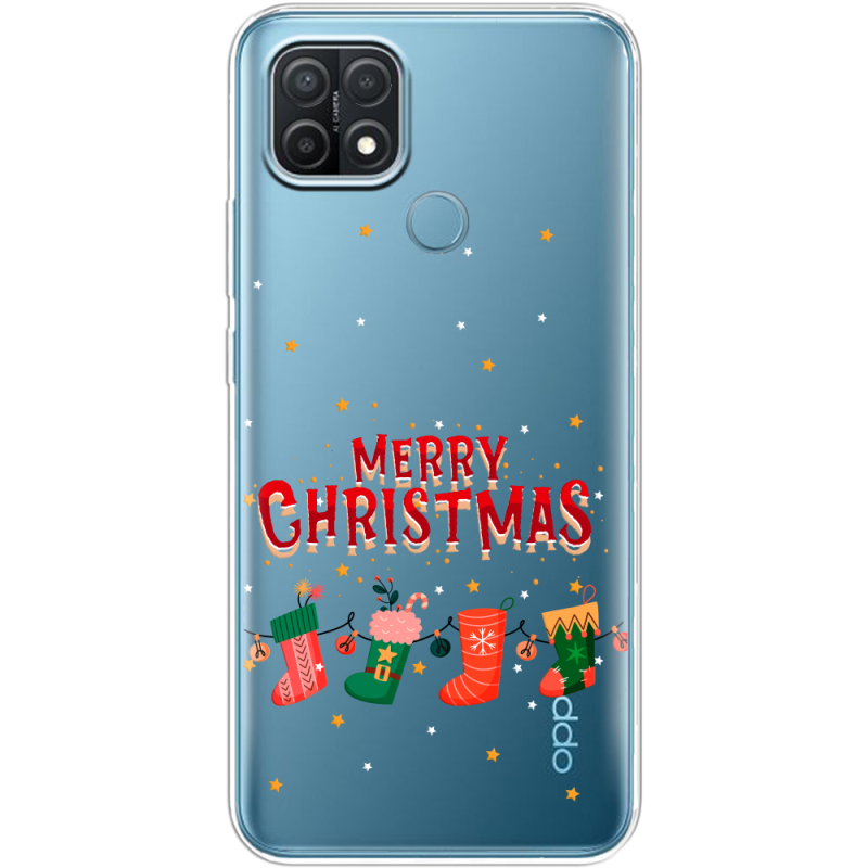 Прозрачный чехол BoxFace OPPO A15/A15s Merry Christmas