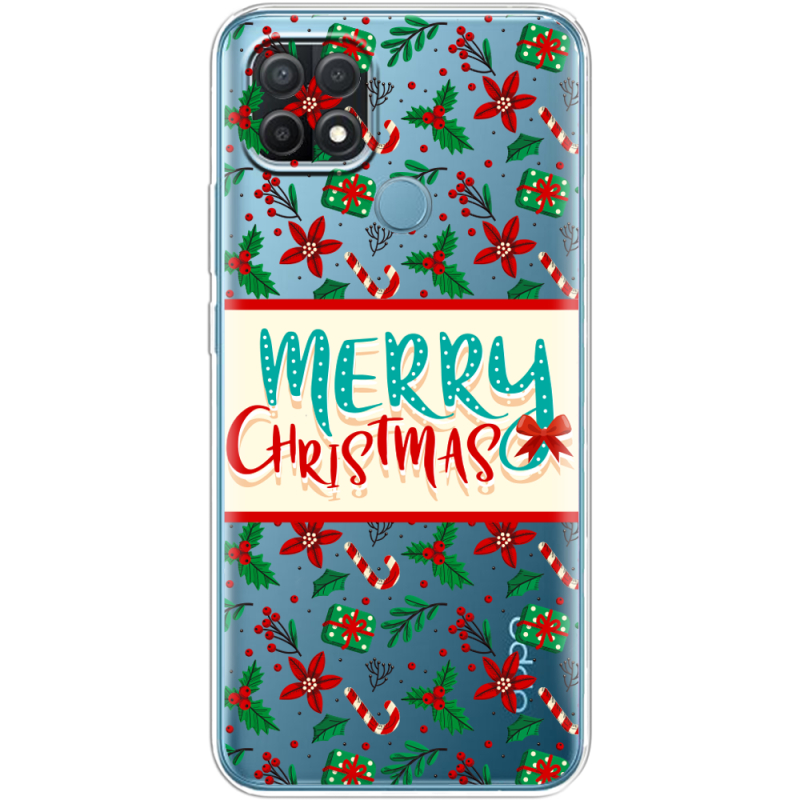 Прозрачный чехол BoxFace OPPO A15/A15s Vintage Christmas Pattern