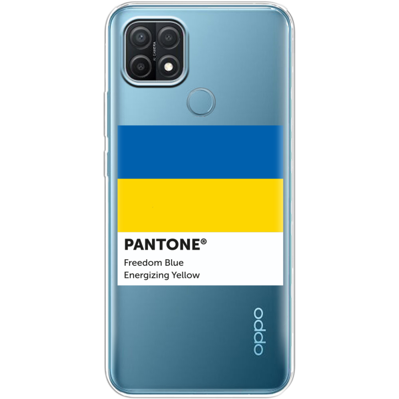 Прозрачный чехол BoxFace OPPO A15/A15s Pantone вільний синій