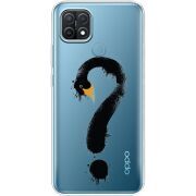 Прозрачный чехол BoxFace OPPO A15/A15s Swan question