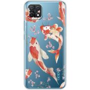 Прозрачный чехол BoxFace OPPO A15/A15s Japanese Koi Fish