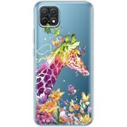 Прозрачный чехол BoxFace OPPO A15/A15s Colorful Giraffe