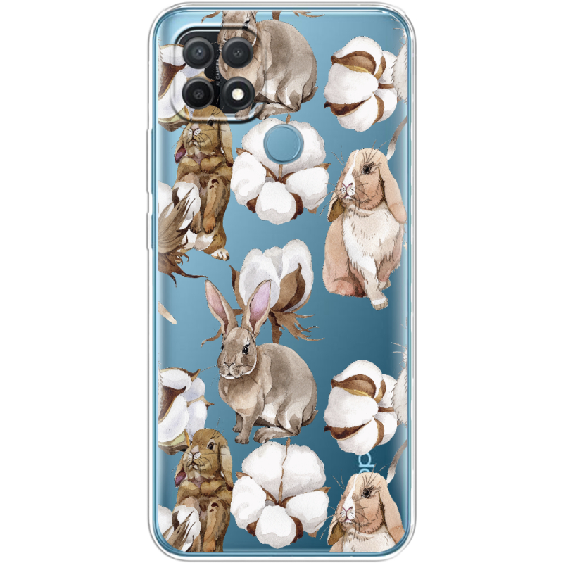 Прозрачный чехол BoxFace OPPO A15/A15s Cotton and Rabbits