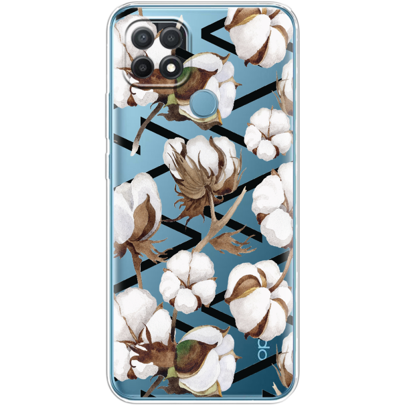 Прозрачный чехол BoxFace OPPO A15/A15s Cotton flowers