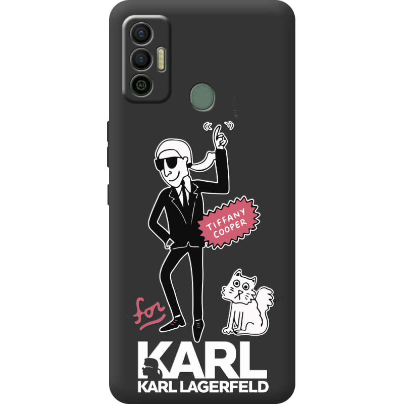 Черный чехол BoxFace Tecno Spark 7 For Karl