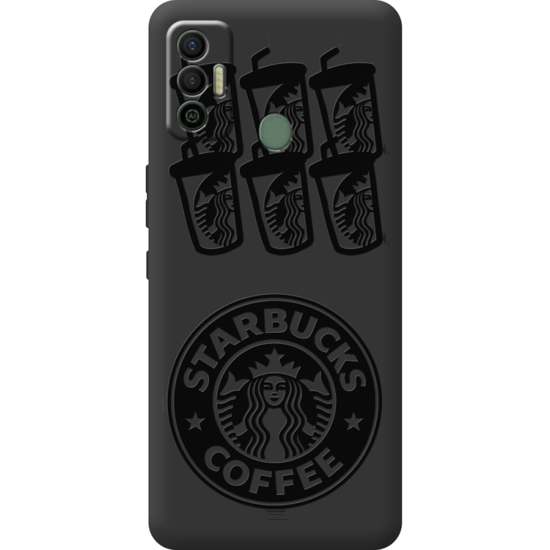 Черный чехол BoxFace Tecno Spark 7 Black Coffee