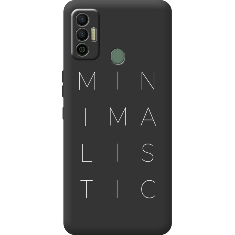 Черный чехол BoxFace Tecno Spark 7 Minimalistic