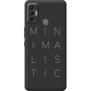 Черный чехол BoxFace Tecno Spark 7 Minimalistic