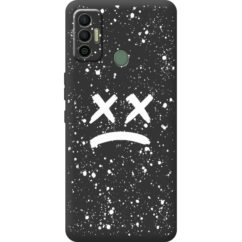 Черный чехол BoxFace Tecno Spark 7 Sad Way