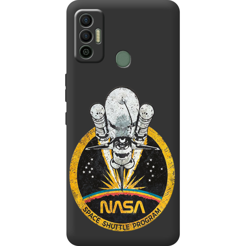 Черный чехол BoxFace Tecno Spark 7 NASA Spaceship