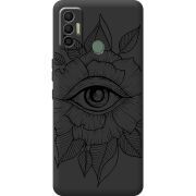 Черный чехол BoxFace Tecno Spark 7 Eye