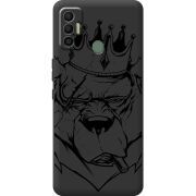 Черный чехол BoxFace Tecno Spark 7 Bear King