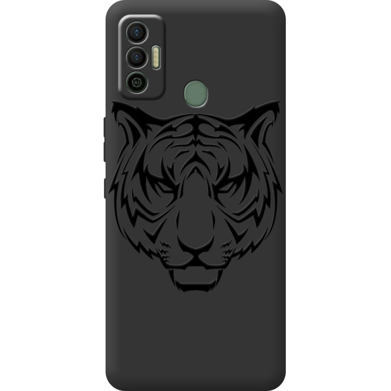 Черный чехол BoxFace Tecno Spark 7 Tiger