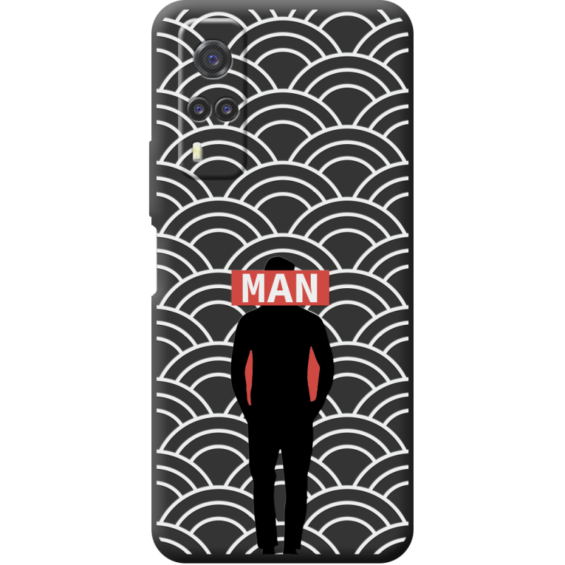 Черный чехол BoxFace Vivo Y31 Man Pattern