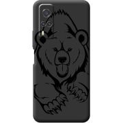 Черный чехол BoxFace Vivo Y31 Grizzly Bear