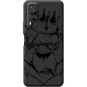 Черный чехол BoxFace Vivo Y31 Bear King